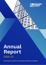 Cover of Professional Standards Councils' 2020/21 Annual Report