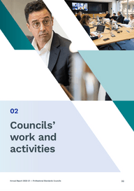 Professional Standards Councils' 2020/21 Annual Report Councils work and activities chapter