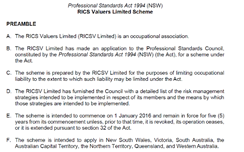 Expiry of the RICS Valuers Limited Scheme
